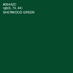 #064A2C - Sherwood Green Color Image